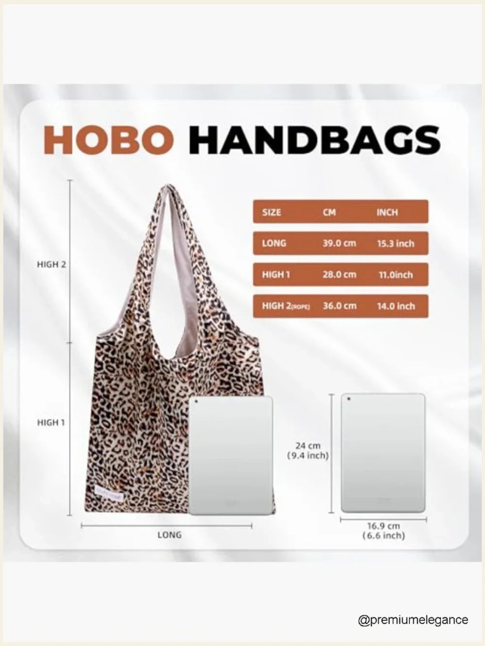 Large Hobo Shoulder Bag with Zipper, Silk Touch, Handmade, Lightweight Tote